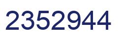 Number 2352944 blue image