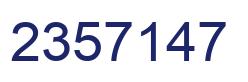Número 2357147 imagen azul