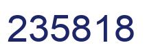 Número 235818 imagen azul