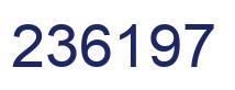 Número 236197 imagen azul
