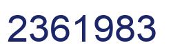 Número 2361983 imagen azul