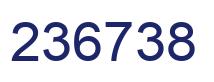 Number 236738 blue image