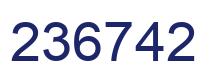 Number 236742 blue image