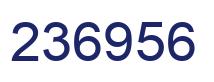 Number 236956 blue image