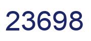 Number 23698 blue image