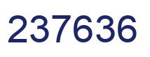 Number 237636 blue image