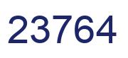 Número 23764 imagen azul