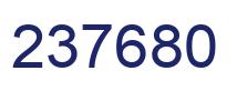 Number 237680 blue image