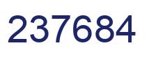 Number 237684 blue image