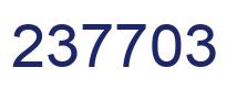 Number 237703 blue image