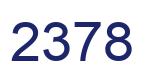 Number 2378 blue image