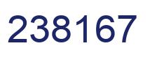 Number 238167 blue image