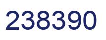 Number 238390 blue image