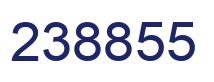 Number 238855 blue image