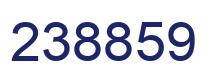 Number 238859 blue image