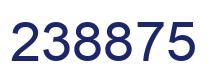 Number 238875 blue image