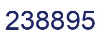 Number 238895 blue image