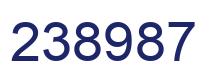 Number 238987 blue image