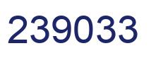 Number 239033 blue image