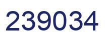 Number 239034 blue image