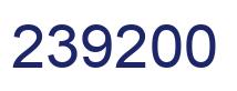 Number 239200 blue image