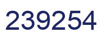 Number 239254 blue image