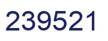 Number 239521 blue image