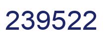 Number 239522 blue image