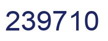 Number 239710 blue image