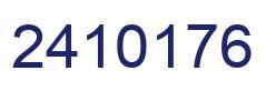 Number 2410176 blue image