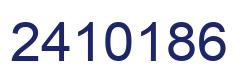 Number 2410186 blue image