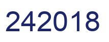 Number 242018 blue image