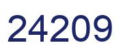 Número 24209 imagen azul