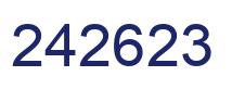 Number 242623 blue image