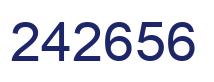 Number 242656 blue image