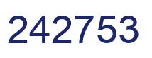 Número 242753 imagen azul
