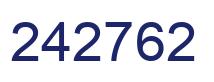 Number 242762 blue image