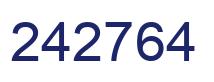 Number 242764 blue image