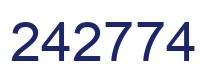 Number 242774 blue image