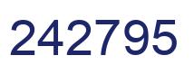 Número 242795 imagen azul