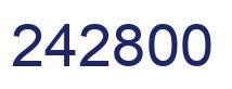 Número 242800 imagen azul
