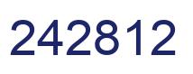 Número 242812 imagen azul