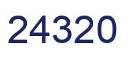 Number 24320 blue image