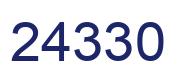 Number 24330 blue image