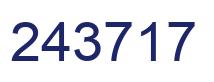 Number 243717 blue image