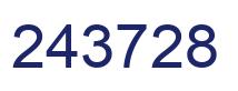 Number 243728 blue image