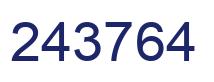 Number 243764 blue image