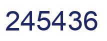 Number 245436 blue image