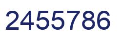 Number 2455786 blue image