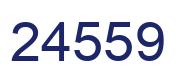 Number 24559 blue image